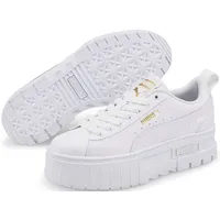 Puma Mayze Lth Damen Weiß/Gold 36