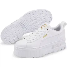Puma Mayze Lth Damen Weiß/Gold 36