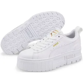 Puma Mayze Lth Damen Weiß/Gold 36