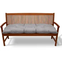 Beautissu Bankauflage 120 x 50 x 10 cm grau 1 St.