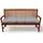 Beautissu Bankauflage 120 x 50 x 10 cm grau 1 St.