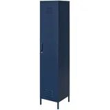 Bradford | Schrank mit 1 Tür aus marineblauem Metall