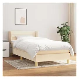 vidaXL Boxspringbett 100 x 200 cm Creme