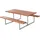 Plus Garten-Essgruppe Kombimöbel 177 x 160 x 73/45 cm Weiß