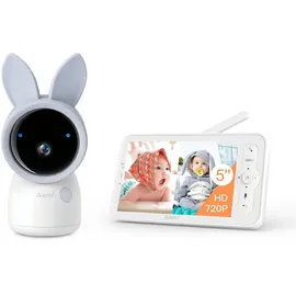 ARENTI 4MP Wi-Fi Video Baby Monitor Kit with LCD Screen / Grau/Weiß
