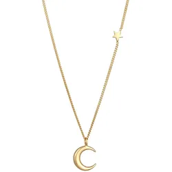 Elli Halbmond Stern Astro 925 Sillber Ketten   Damen 