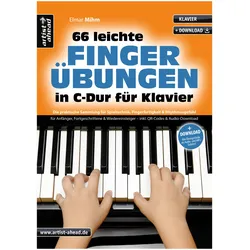 Artist Ahead 66 leichte Fingerübungen in C-Dur für Klavier - Elmar Mihm - Lehrbuch