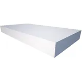 Akustikschaum Plattenabsorber glatt aus Basotect® weiß - 100cm x 50cm x 10cm