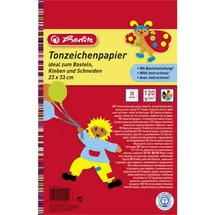Herlitz Tonzeichenpapierblock Recyclingkarton 120 g/m2 23 x 33 cm 10 Farben