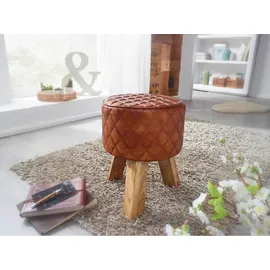 Wohnling Sitzhocker 35 x 46 x 35 cm Braun