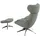 flexlux Relaxsessel More Polyester 90 x 107 x 89 cm Blau mit Kopfteil