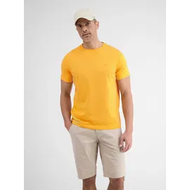 Lerros T-Shirt »LERROS Unifarbenes Basic T-Shirt mit Logostitch«,