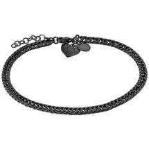 Liebeskind Berlin Fußkette Broken Heart Chunky Edelstahl schwarz