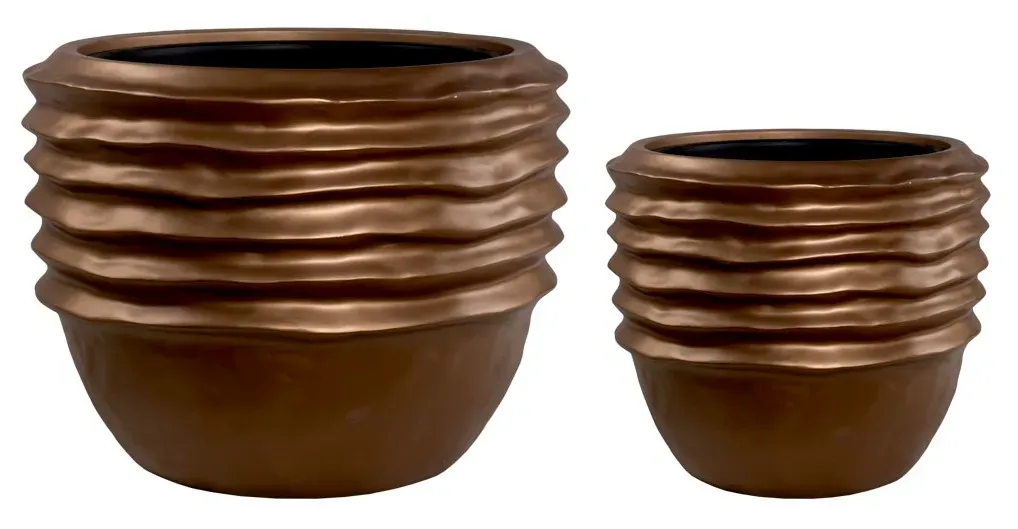 Schale Seli - 2er Set - Samtgold
