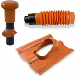 Klüber - Klöber-set1 Dachentlüftung Dn100 Rot Frankf. Pf. Lüftungsziegel