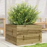 vidaXL Pflanzkübel Blumenkübel Pflanzcontainer Pflanzgefäße 70x70x45,5 Cm Kiefernholz I
