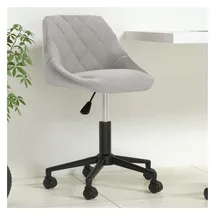 vidaXL Bürostuhl Samt Hellgrau