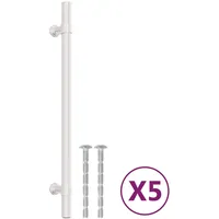 VidaXL Möbelgriffe 5 Stk. Silbern 192 mm Edelstahl