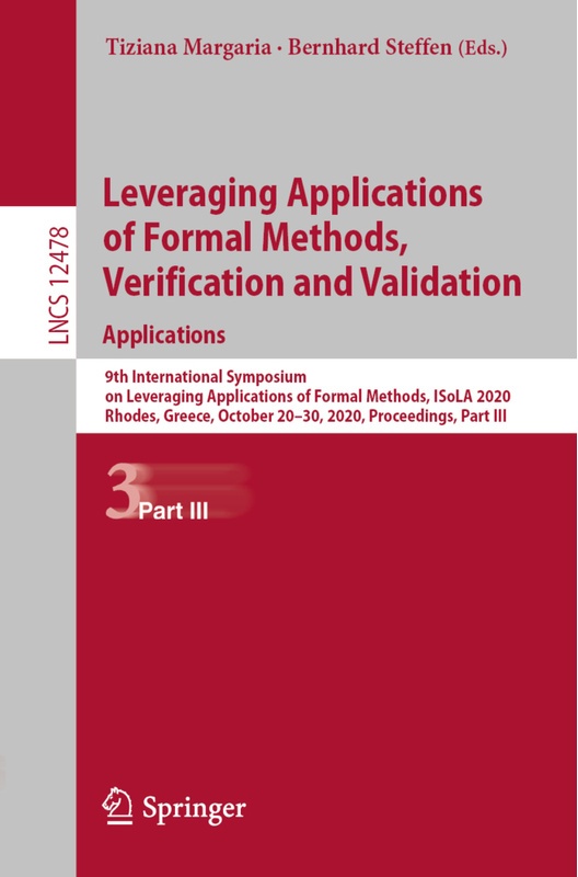 Leveraging Applications Of Formal Methods, Verification And Validation: Applications, Kartoniert (TB)