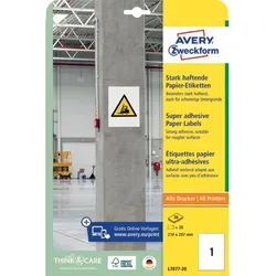 AVERY Zweckform Stark haftende Papier-Etiketten, 45,7x21,2mm