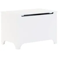 VidaXL Truhe mit Deckel RANA Weiß 80x49x54 cm Massivholz