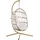 Beliani Hängesessel ADRIA Beige/Weiß