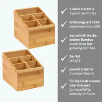 Westmark Küchen-Organizer Tischbutler 13 x 13,5 x 16 cm braun