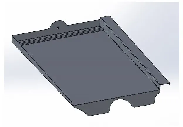 Schletter Solar Blechersatzziegel AluTile f. Erlus Falzziegel