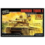 Forces of Valor 1:72 Dt. Tiger I DAK 1943 fr. Prod. Kit - Standmodell, Modellbau, Diorama Modell, Militär Modellbau, Plastik Bausatz, Sandfarben