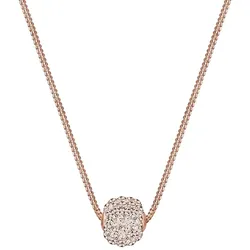 Elli Kugel Collier Kristalle 925 Silber Braun Damen 