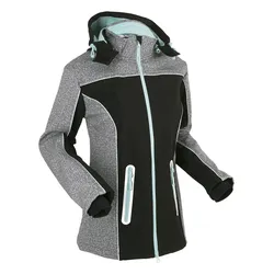 bonprix Softshelljacke mit reflektierenden Details wasserabweisend, grau, 50, Softshell