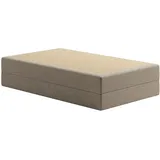 home collective Boxspringbett 120 x 200 cm H2 Beige