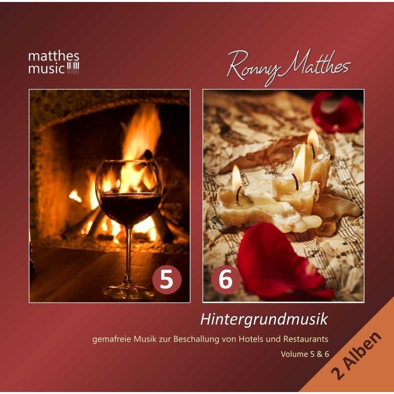 Hintergrundmusik: Vol.5 & 6: Gemafreie Musik - Ronny Matthes  Gemafreie Musik  Matthesmusic. (CD)