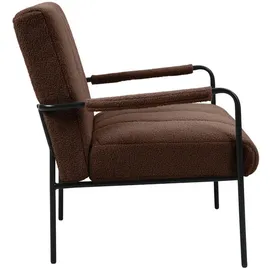 Svita Loungesessel Polstersessel Akzentstuhl Wohnzimmer mit Armlehne Braun