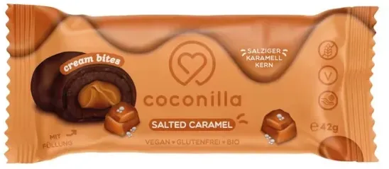 coconilla Cream Bites Salted Caramel bio