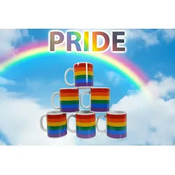 Out of the Blue Pride Tasse – Regenbogenflagge für bunte Statements