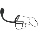 Black Velvets Penis-/Hodenring „Cock & ball ring“ + Plug