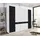 Priess Kleiderschrank 230 x 193 x 55 cm Schwarz