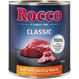 Rocco Classic Rind mit Geflügelherzen 24 x 800 g