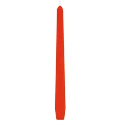 10x Spitzkerzen 245 mm 8 Stunden Brenndauer orange