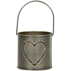 Chic Antique Hurricane Windlicht mit Dekor, H8,5/D8 cm, Engel