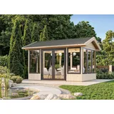 Palmako Pavillon Isabella 401 x 303 cm Lackiert Weiß FSC®