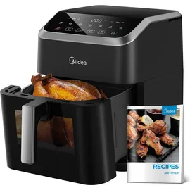 Midea Heißluftfritteuse 7L schwarz