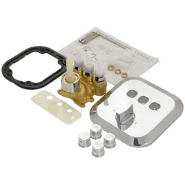 PaulGurkes Unterputz Dusch Set Wasserfall 3-Wege Action Select Armatur