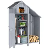 Outsunny Geräteschrank 5,15 x 1,29 m Grau