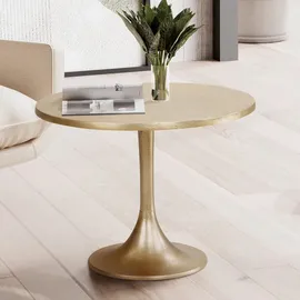 MID.YOU Couchtisch Gold Metall 60 x 60 x 46,5 cm