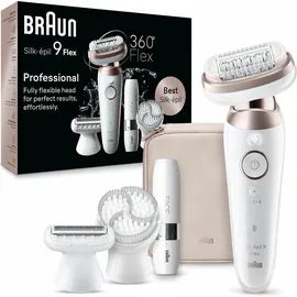 Braun Silk·épil 9 Flex 9-011 3D Wet & Dry weiß/rosegold