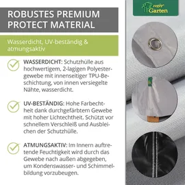 mehr Garten Premium Protect Loungetisch-Abdeckung 100 x 100 x 45 cm Grau