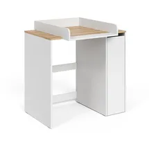 Vicco Waschmaschinenschrank Viktor 93,6 x 88,2 cm Weiß/Eiche Artisan