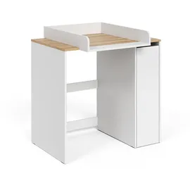 Vicco Waschmaschinenschrank Viktor 93,6 x 88,2 cm Weiß/Eiche Artisan